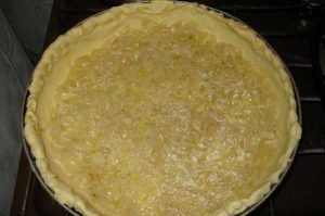 Tarte au poulet ouverte