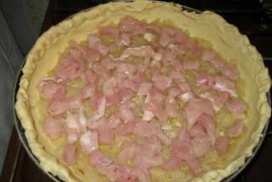 Tarte au poulet ouverte