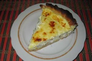 Tarte au poulet ouverte