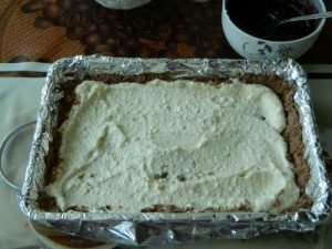 Gâteau Au Chocolat Sablé Aux Myrtilles Et Au Fromage Cottage