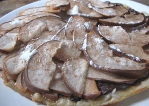 Tarte aux poires et au chocolat en 15 minutes