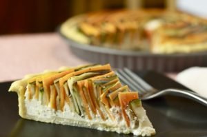 Tarte aux carottes et courgettes