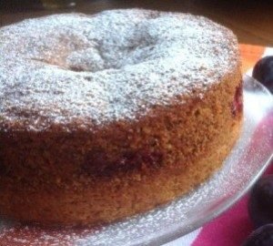 Plum nut cake