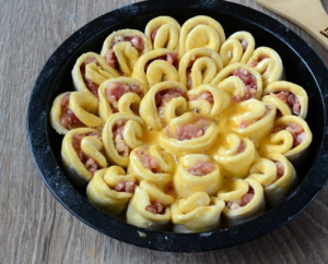 Tourte à la viande de chrysanthème