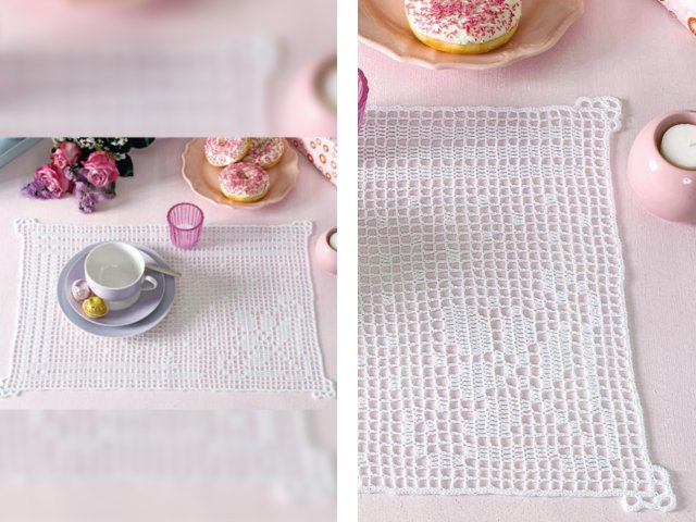 Serviettes au crochet