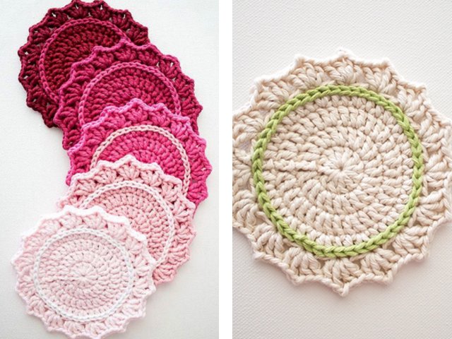 Serviettes au crochet