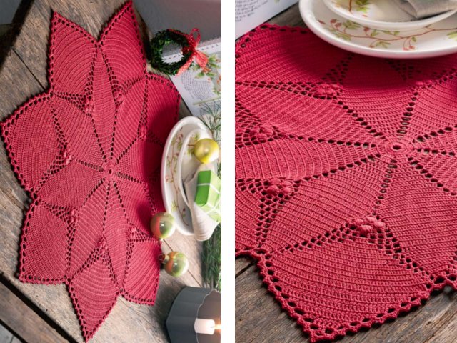 Serviettes au crochet