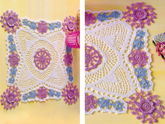 Serviettes au crochet