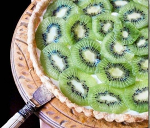 Tarte aux amandes au kiwi