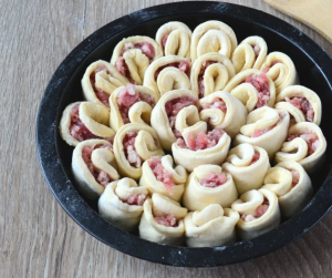 Tourte à la viande de chrysanthème