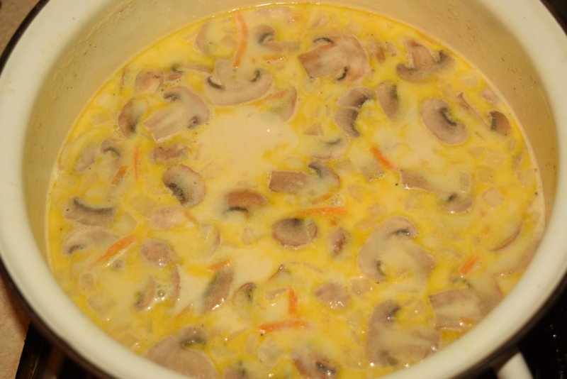 Soupe Aux Champignons Et Au Fromage