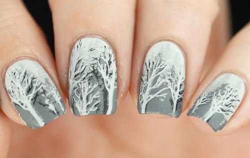 Nail art d'hiver