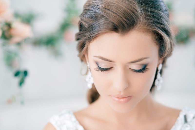 Maquillage de mariage pour les yeux verts