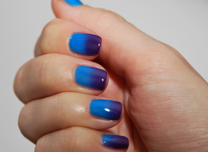 Vernis thermique bleu violet