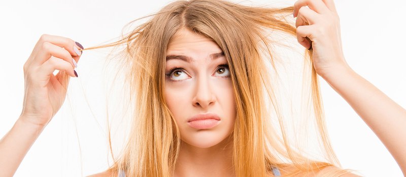 Symptômes de cheveux abîmés