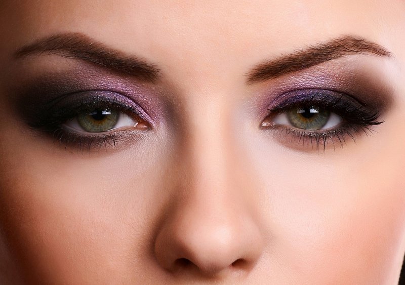 Purple makeup