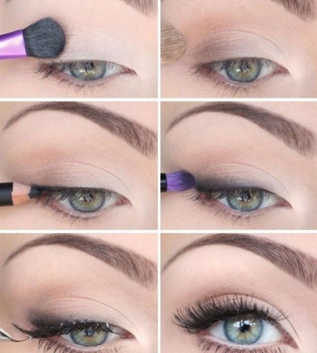 Maquillage nude pour les yeux verts