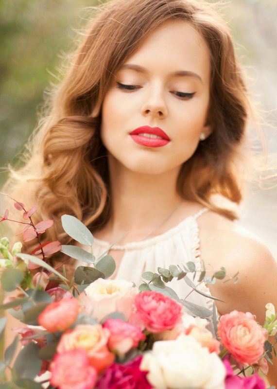 Maquillage Lèvres Rouge Corail