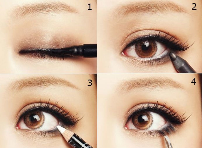 Maquillage pour les yeux pour le maquillage japonais