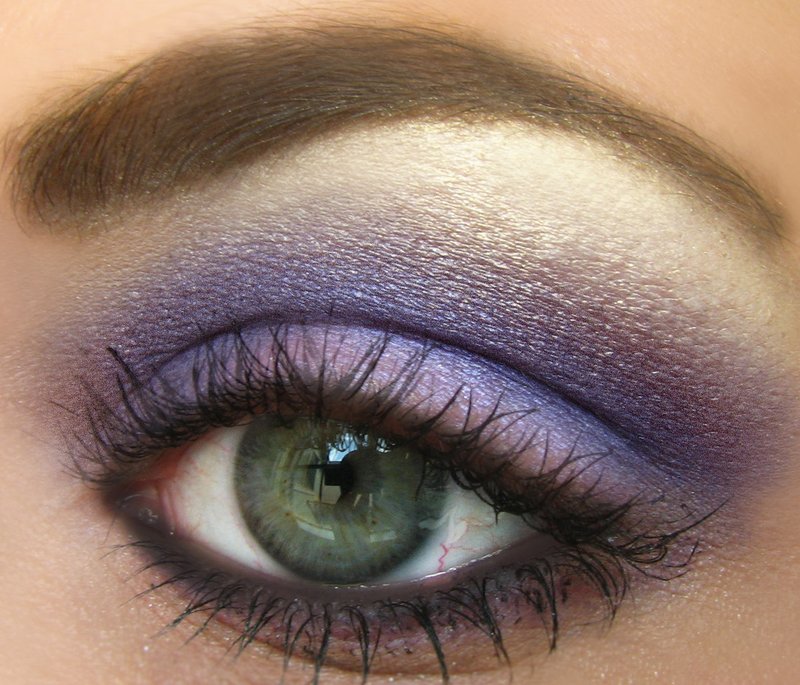 Purple makeup