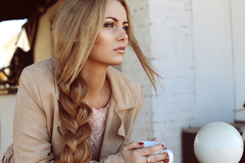 Slissy tresse sur les cheveux longs