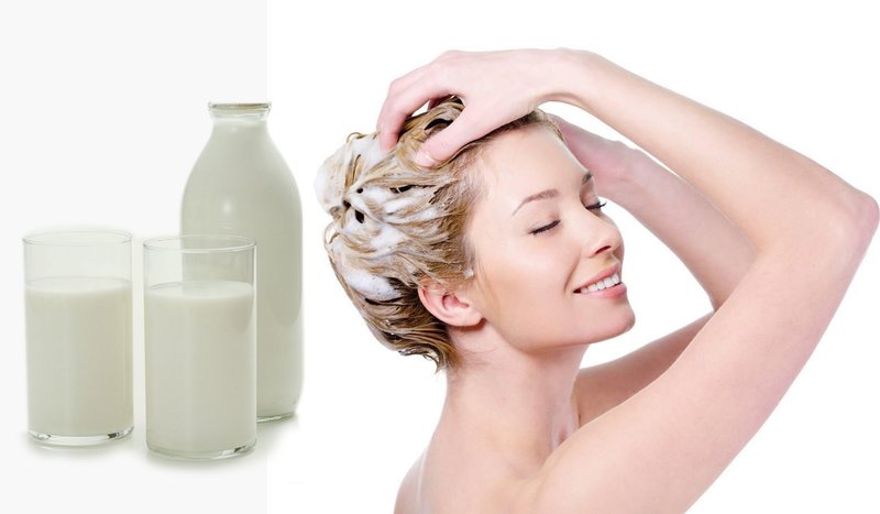 Kefir hair mask