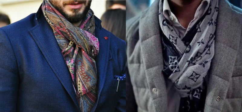 Hommes de matériaux en vrac scarfs