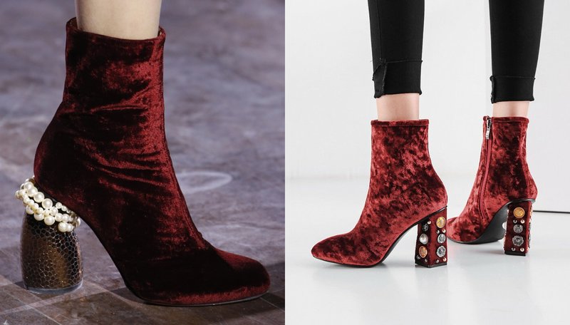 Fancy Velvet Sapatos