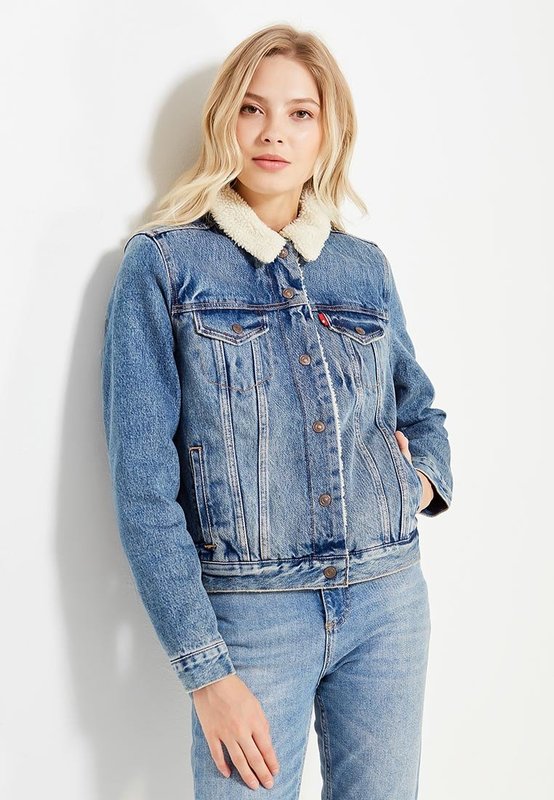 Veste en jean avec col