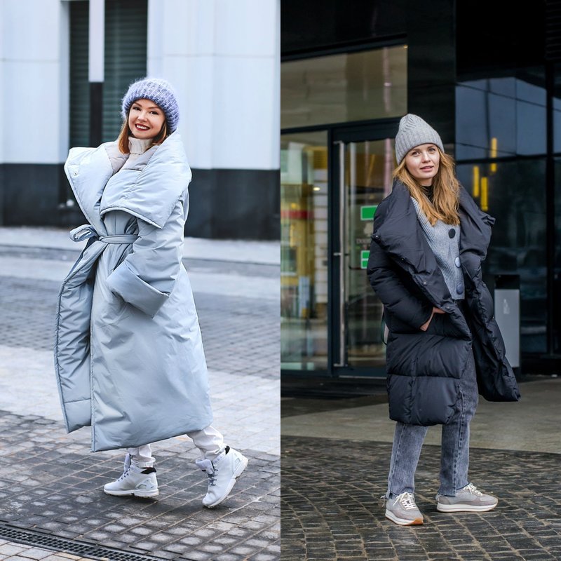 Look d'hiver stylé dans les baskets