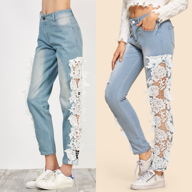 Jeans at Lace: Trendy Mukha