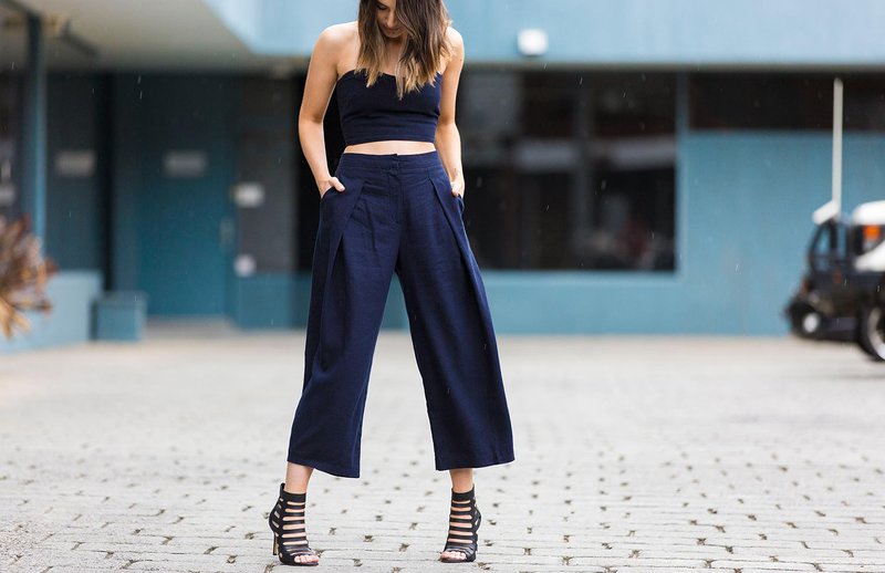 Mga Blue culottes