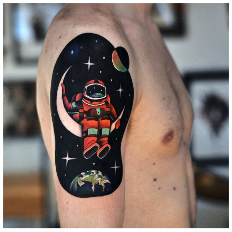 Astronaute en couleur