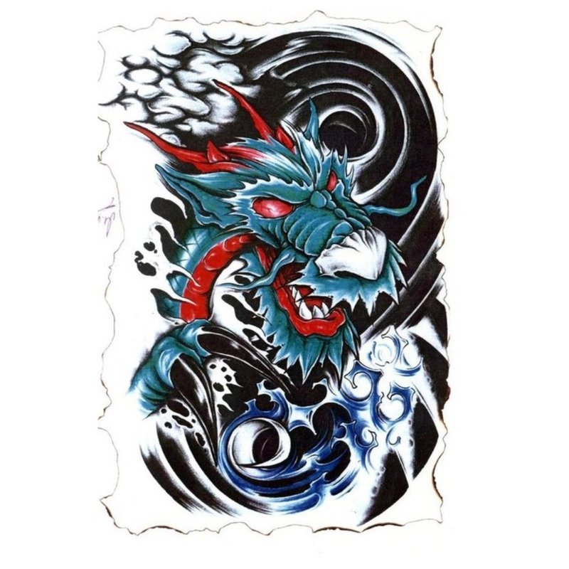 Sketch ng tattoo - dragon