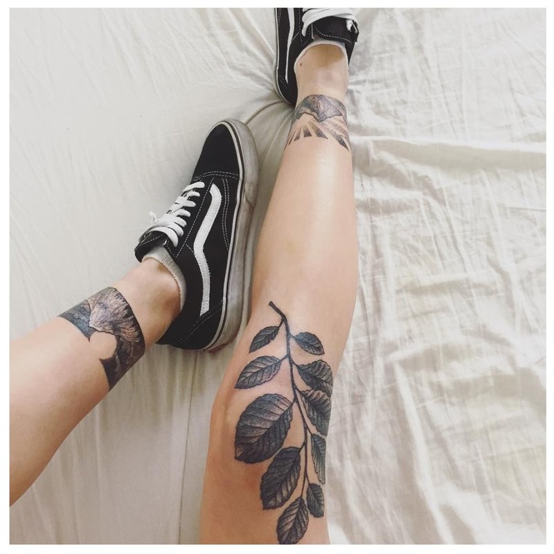 Mga pulseras ng ankle Tattoo