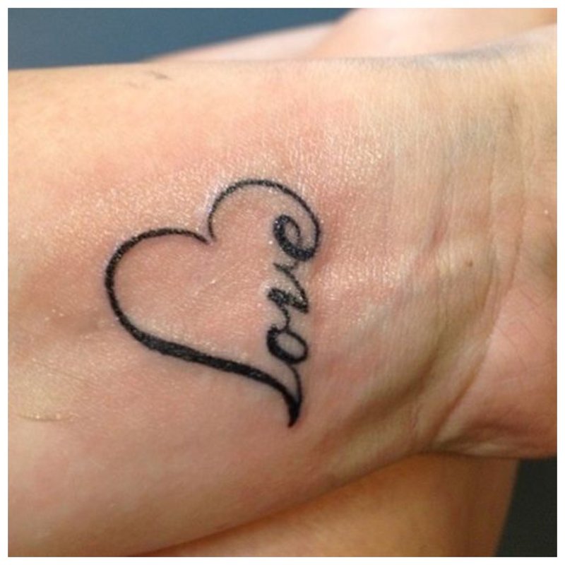 Love - inscription et symbole