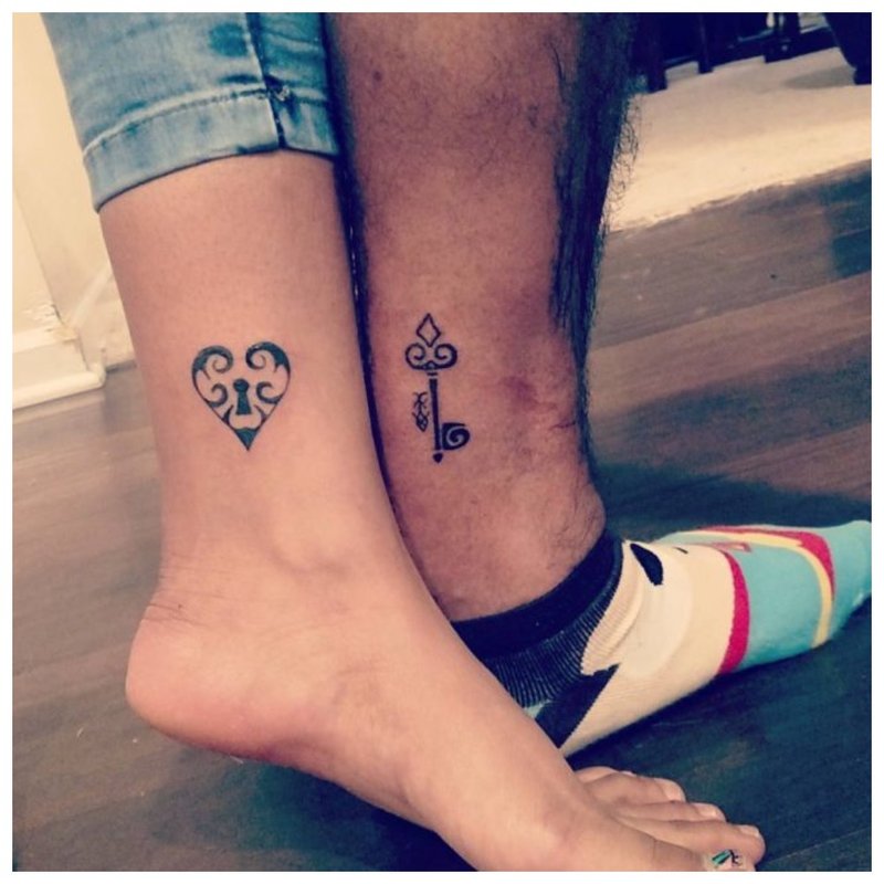 Joli tatouage pour les amoureux