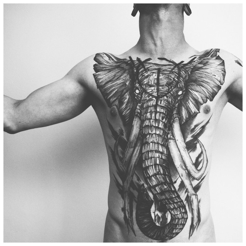 Tatouage d'éléphant