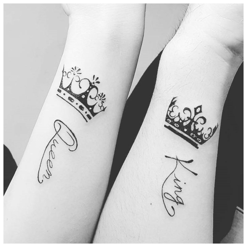 Double tatouage amoureux