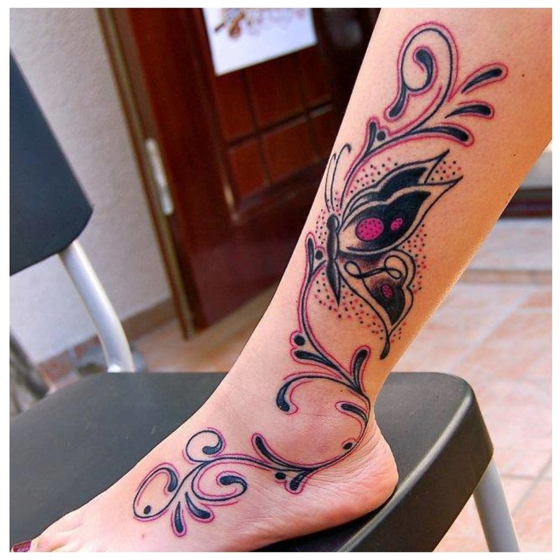 Shin at Ankle Tattoo