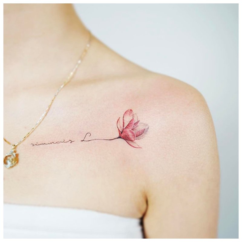 Kulay ng tattoo clavicle sprig