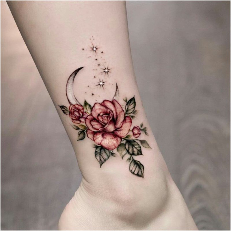 Rose Tattoo Sa Kaki