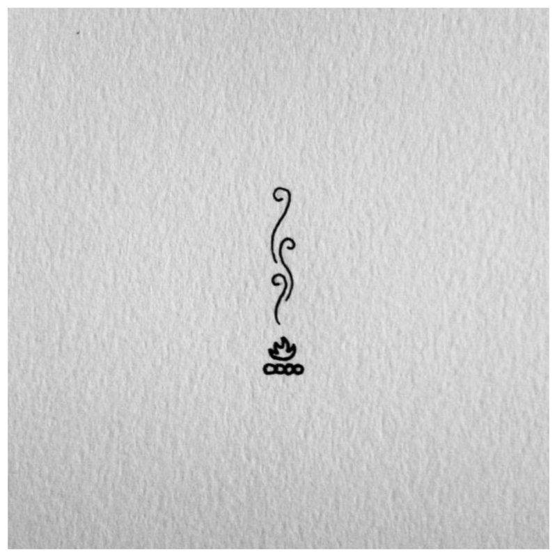 Esquisse minimaliste pour un petit tatouage.