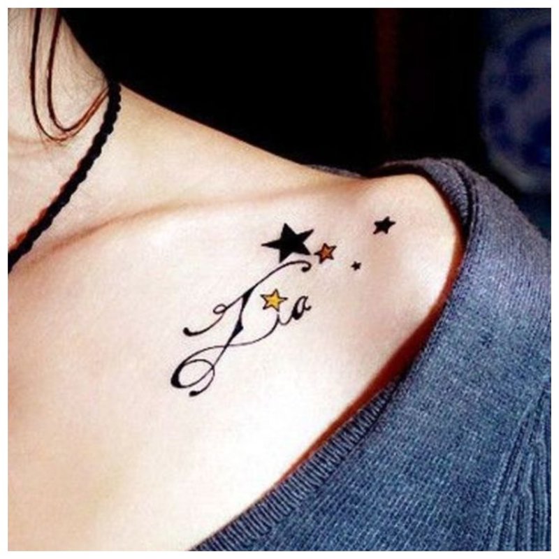 Tatouage de clavicule original