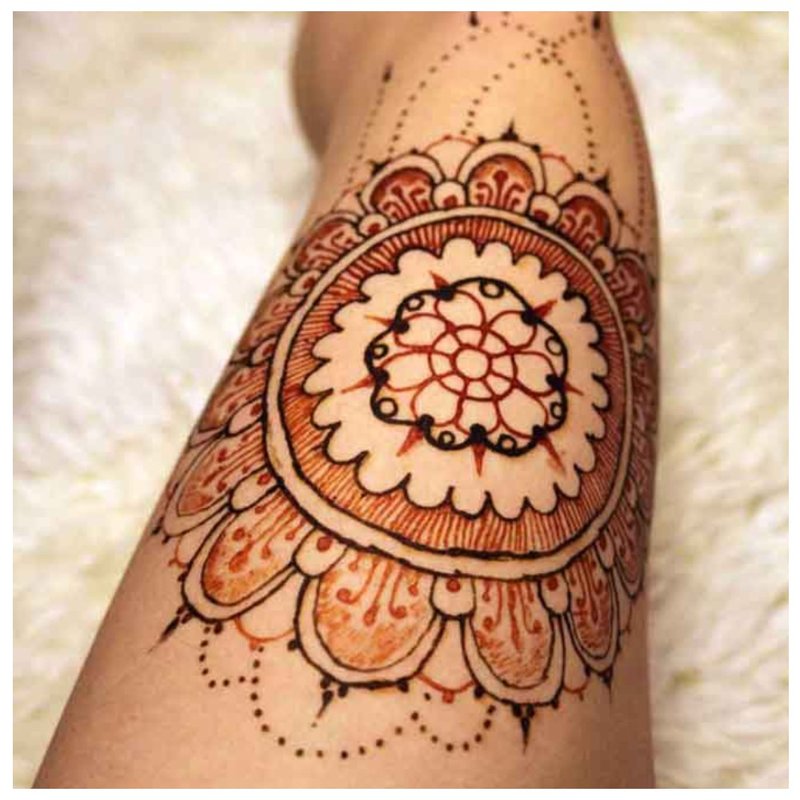 Front Mehendi Tattoo